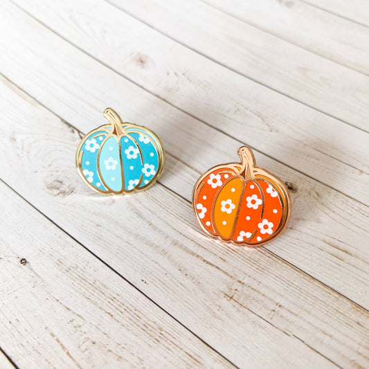 Pumpkin Enamel Pin | Pumpkin Accessories | Retro Gifts