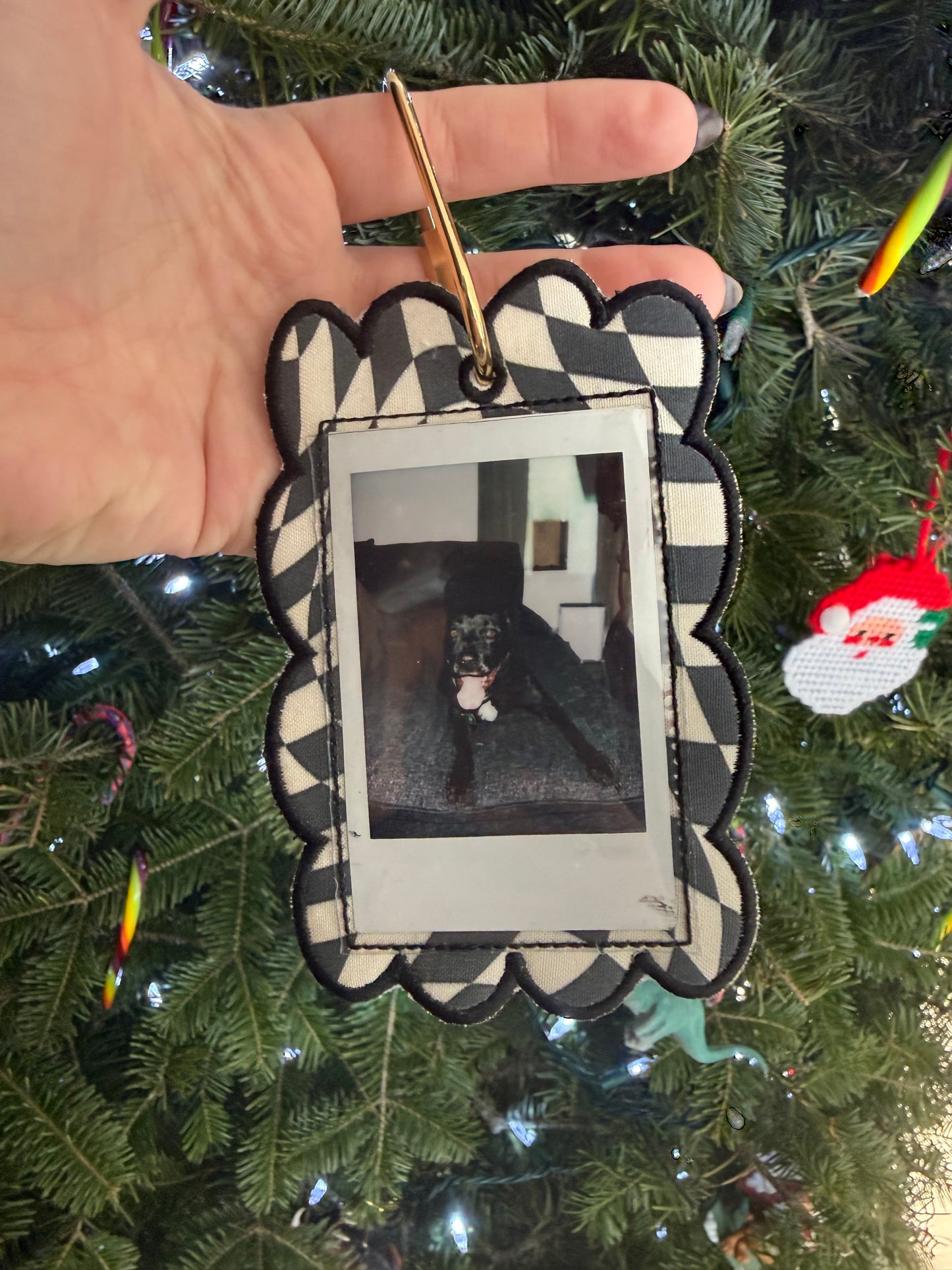 Photo Frame Bag Charm or Rear View Mirror Charm