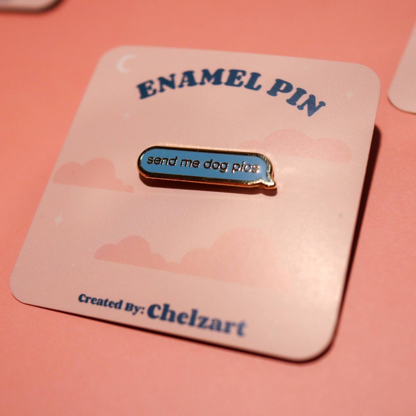 Dog Enamel Pin | Send Me Dog Pics Pin | Dog Accessories