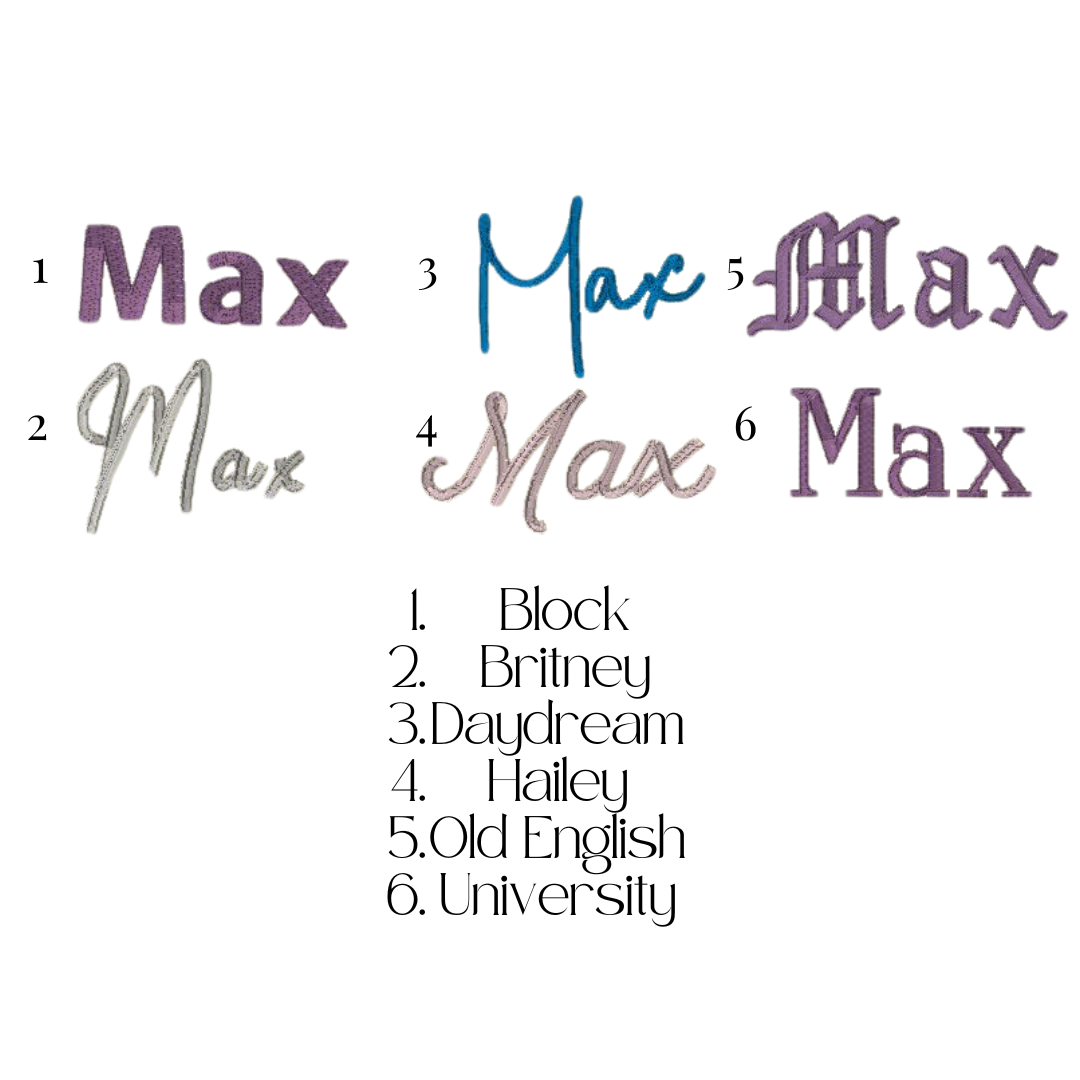 Custom Heart Embroidered Heart Charm