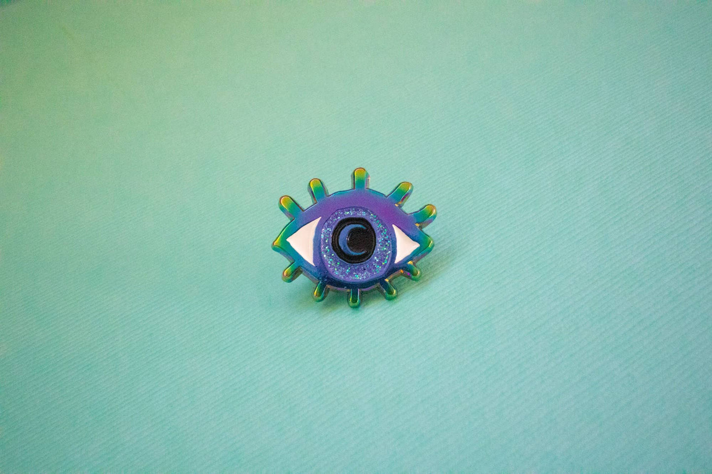 Eye Enamel Pin | Eyeball Gift Ideas | Colorful Evil Eye Pin