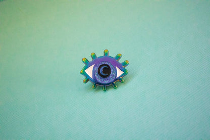 Eye Enamel Pin | Eyeball Gift Ideas | Colorful Evil Eye Pin