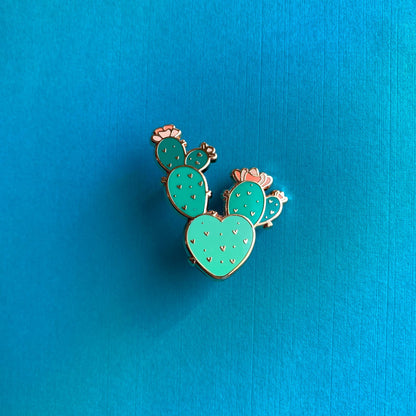 Prickly Pear Cactus Enamel Pin | Cactus Accessories