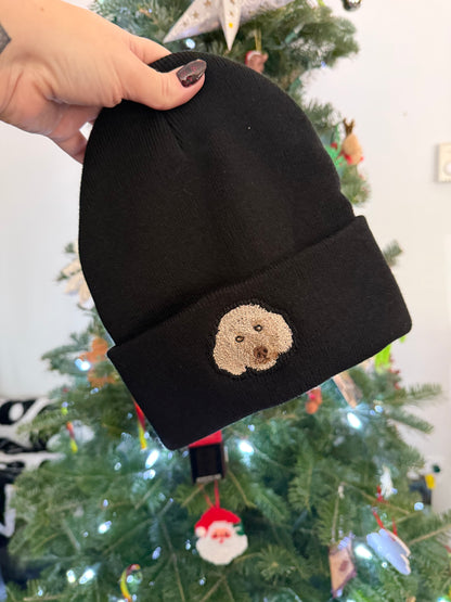 Custom Pet Portrait Beanie
