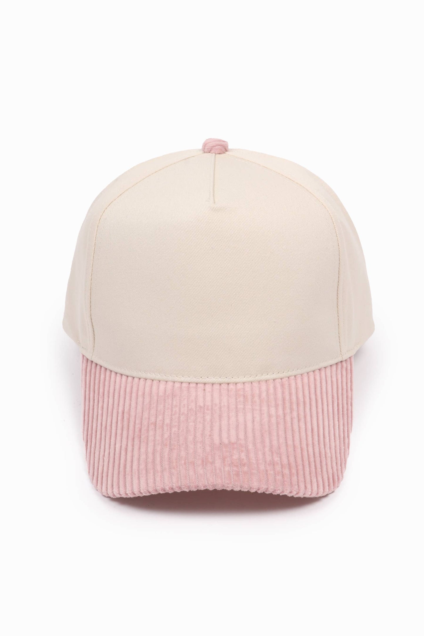 Corduroy Brim 5 Panel Baseball Cap