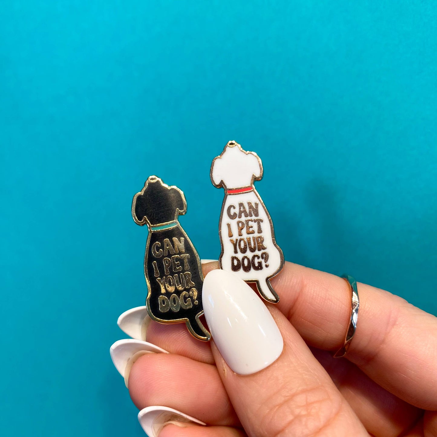 Dog Enamel Pin | Can I Pet Your Dog Pin | Dog Accessory