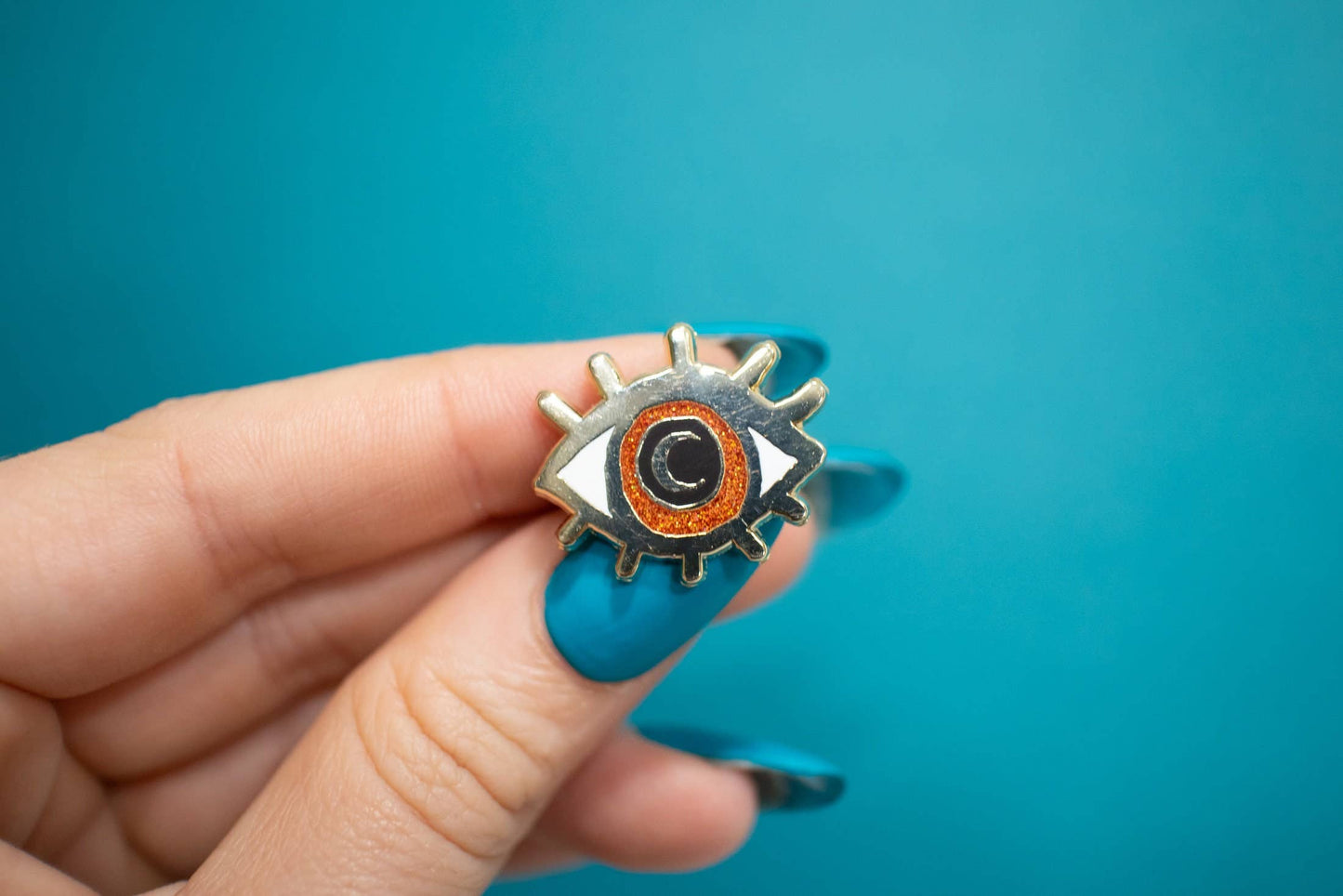 Eye Enamel Pin | Eyeball Gift Ideas | Colorful Evil Eye Pin