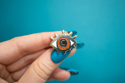 Eye Enamel Pin | Eyeball Gift Ideas | Colorful Evil Eye Pin
