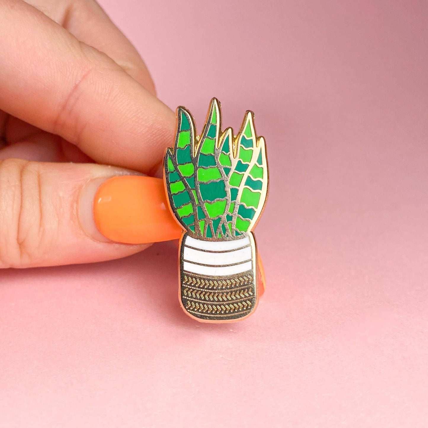 Snake Plant Enamel Pin | Plant Accessories | Plant Lover