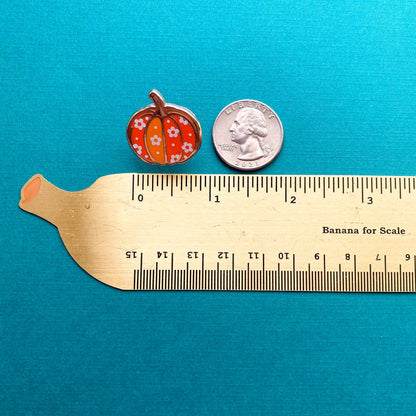 Pumpkin Enamel Pin | Pumpkin Accessories | Retro Gifts