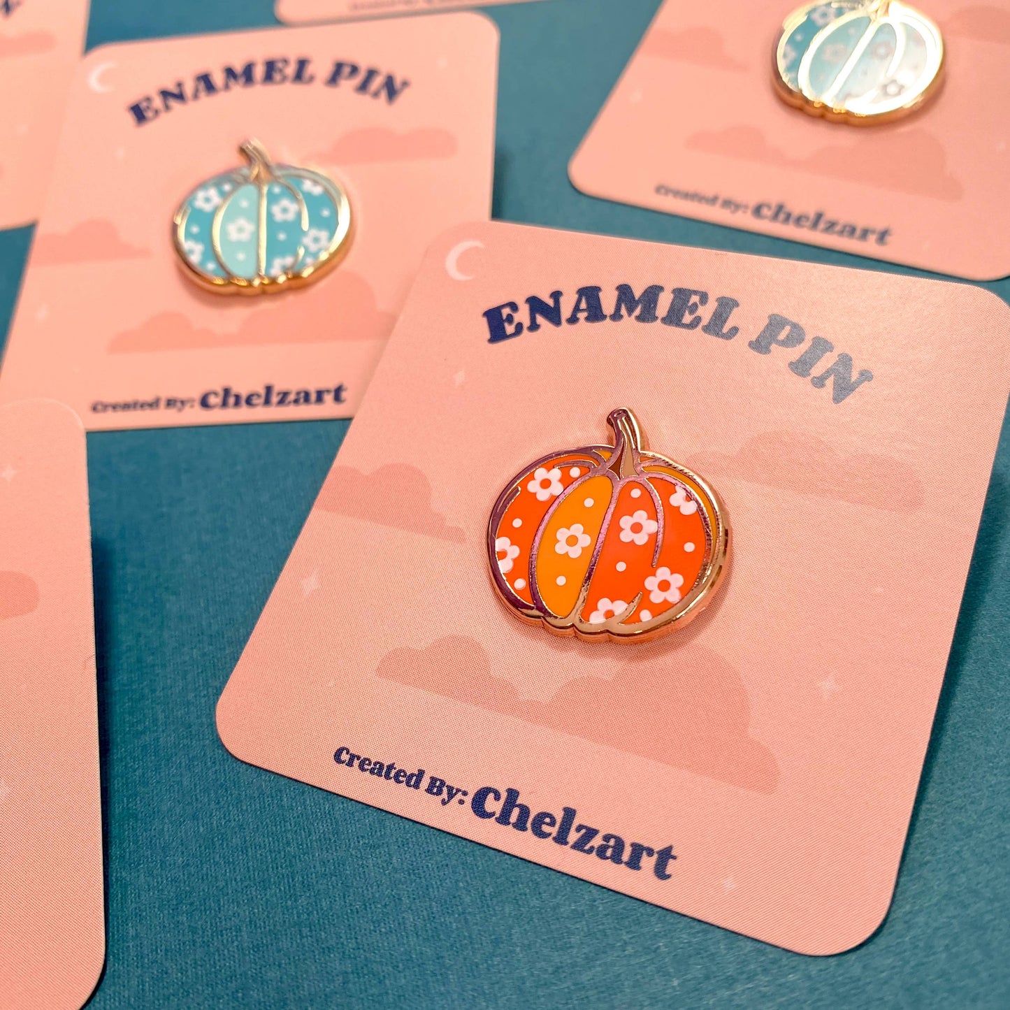 Pumpkin Enamel Pin | Pumpkin Accessories | Retro Gifts