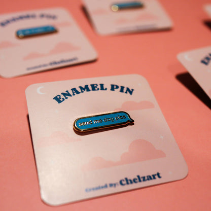 Dog Enamel Pin | Send Me Dog Pics Pin | Dog Accessories
