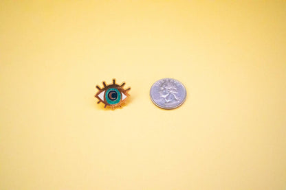 Eye Enamel Pin | Eyeball Gift Ideas | Colorful Evil Eye Pin