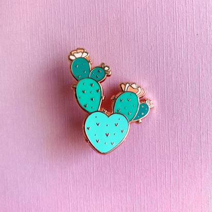 Prickly Pear Cactus Enamel Pin | Cactus Accessories