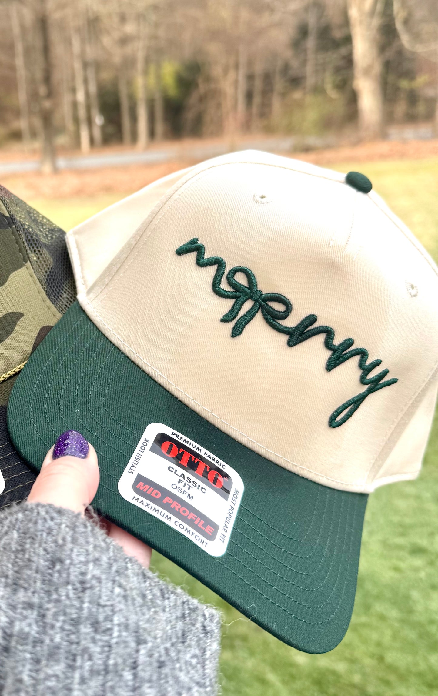 Merry Puff Embroidery Hat