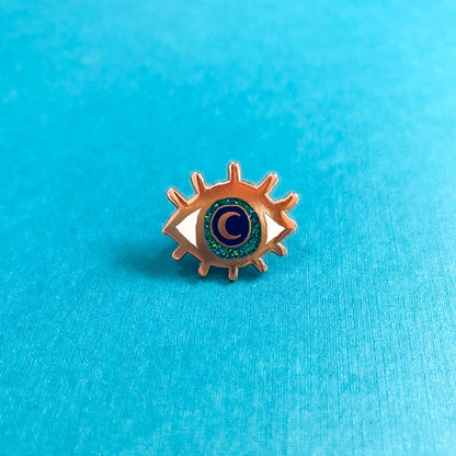 Eye Enamel Pin | Eyeball Gift Ideas | Colorful Evil Eye Pin