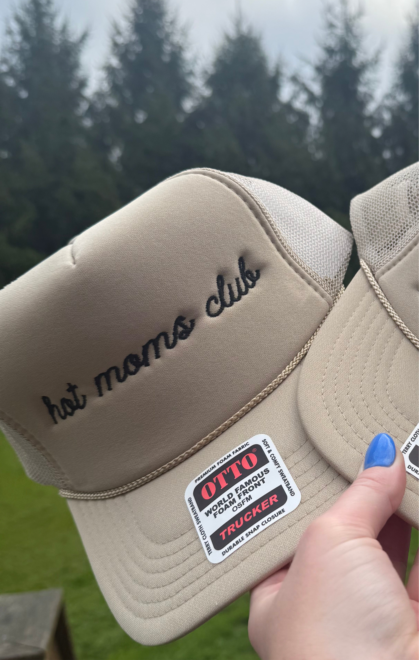 hot moms club - embroider hat - custom embroidered hat