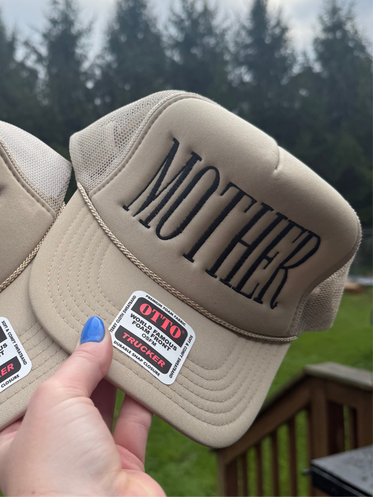 MOTHER Trucker Hat – Embroidered Foam Front Snapback | Multiple Colors
