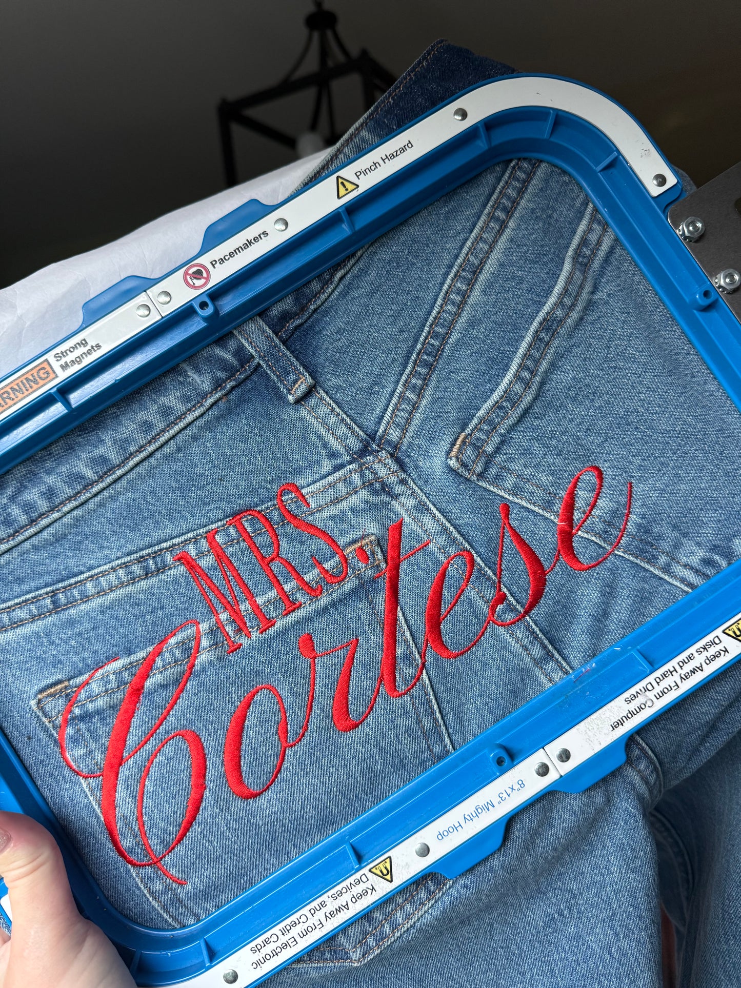 Custom Embroidered Jeans