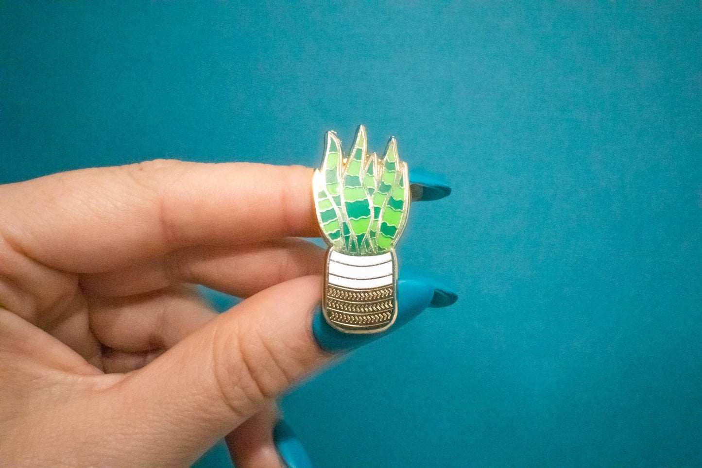 Snake Plant Enamel Pin | Plant Accessories | Plant Lover