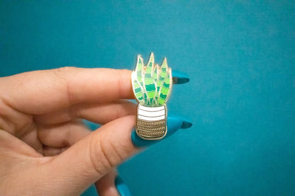 Snake Plant Enamel Pin | Plant Accessories | Plant Lover
