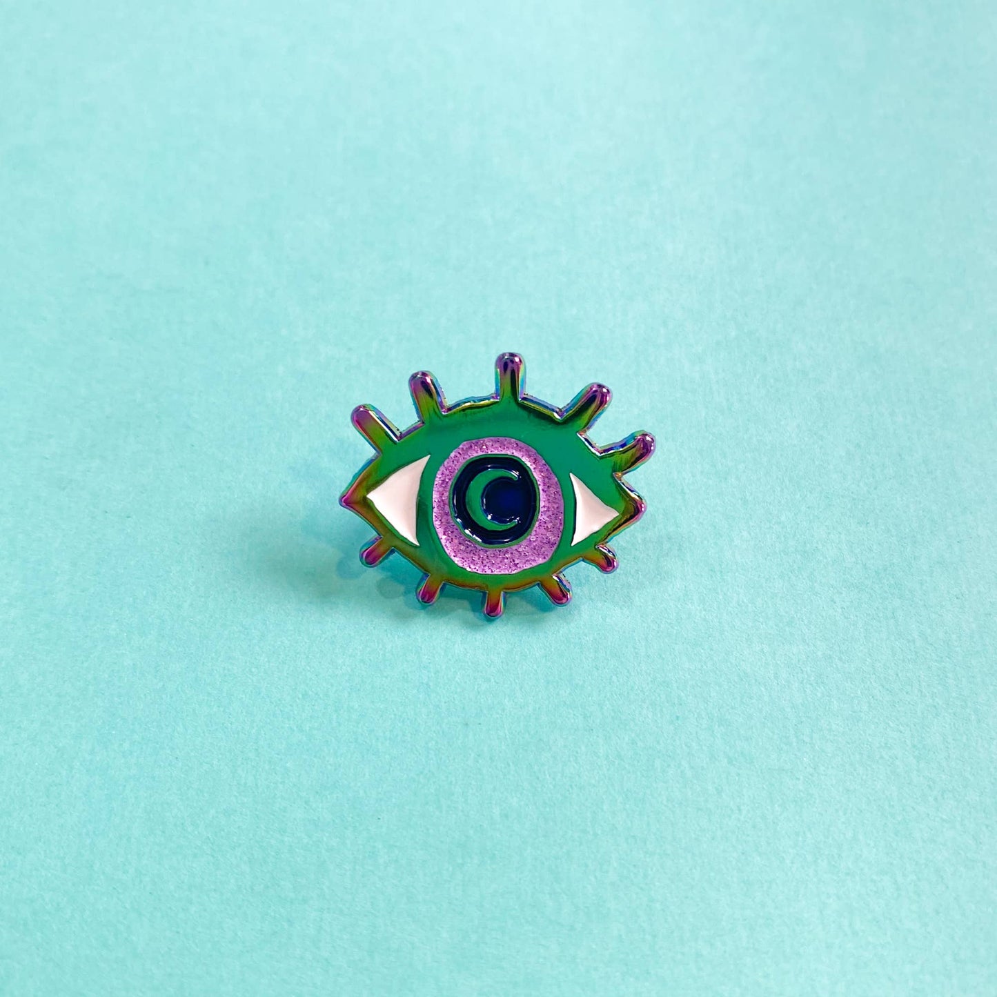 Eye Enamel Pin | Eyeball Gift Ideas | Colorful Evil Eye Pin