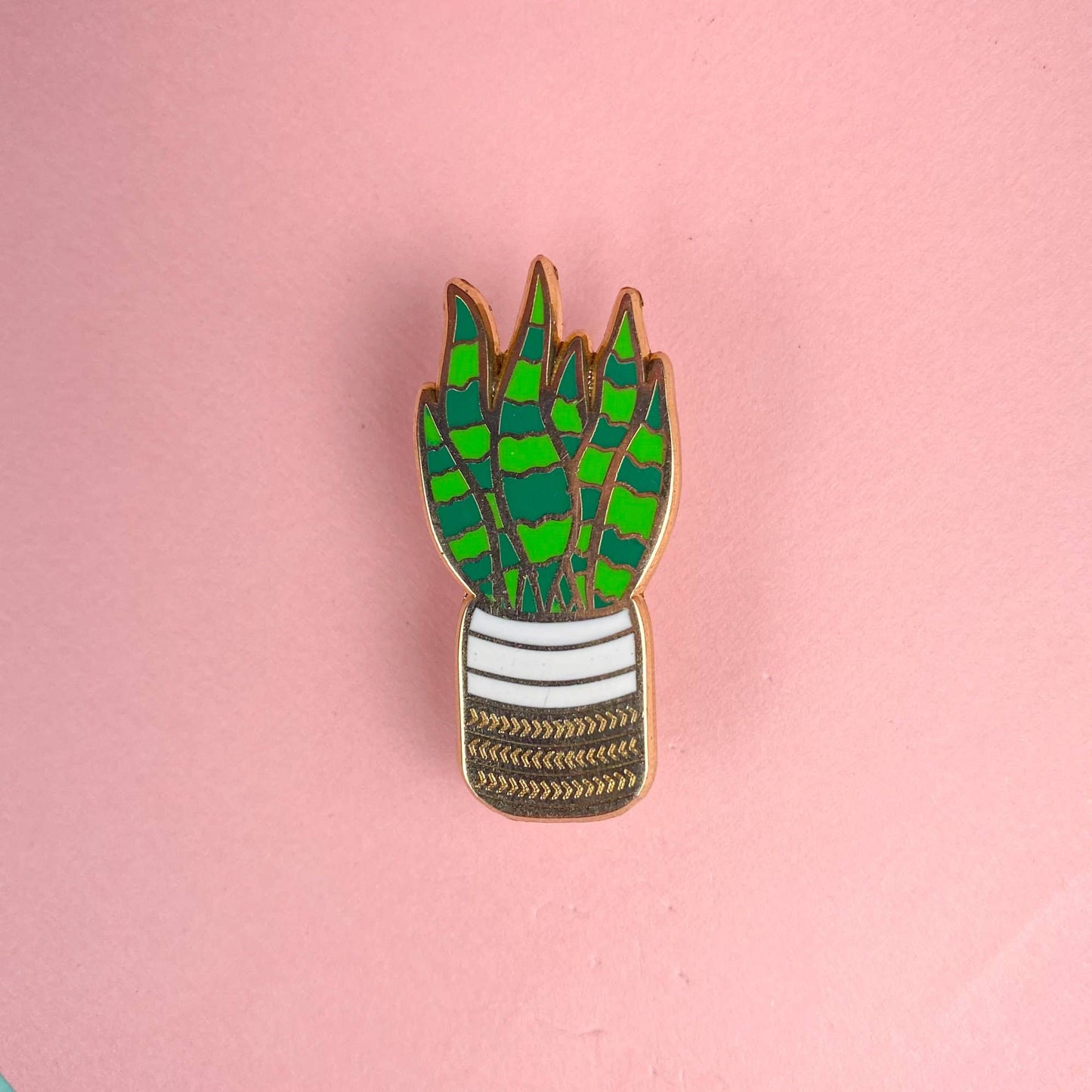 Snake Plant Enamel Pin | Plant Accessories | Plant Lover