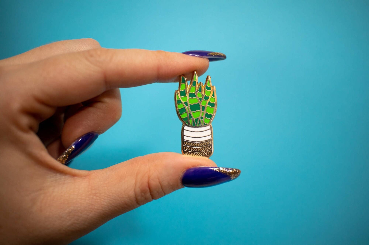 Snake Plant Enamel Pin | Plant Accessories | Plant Lover