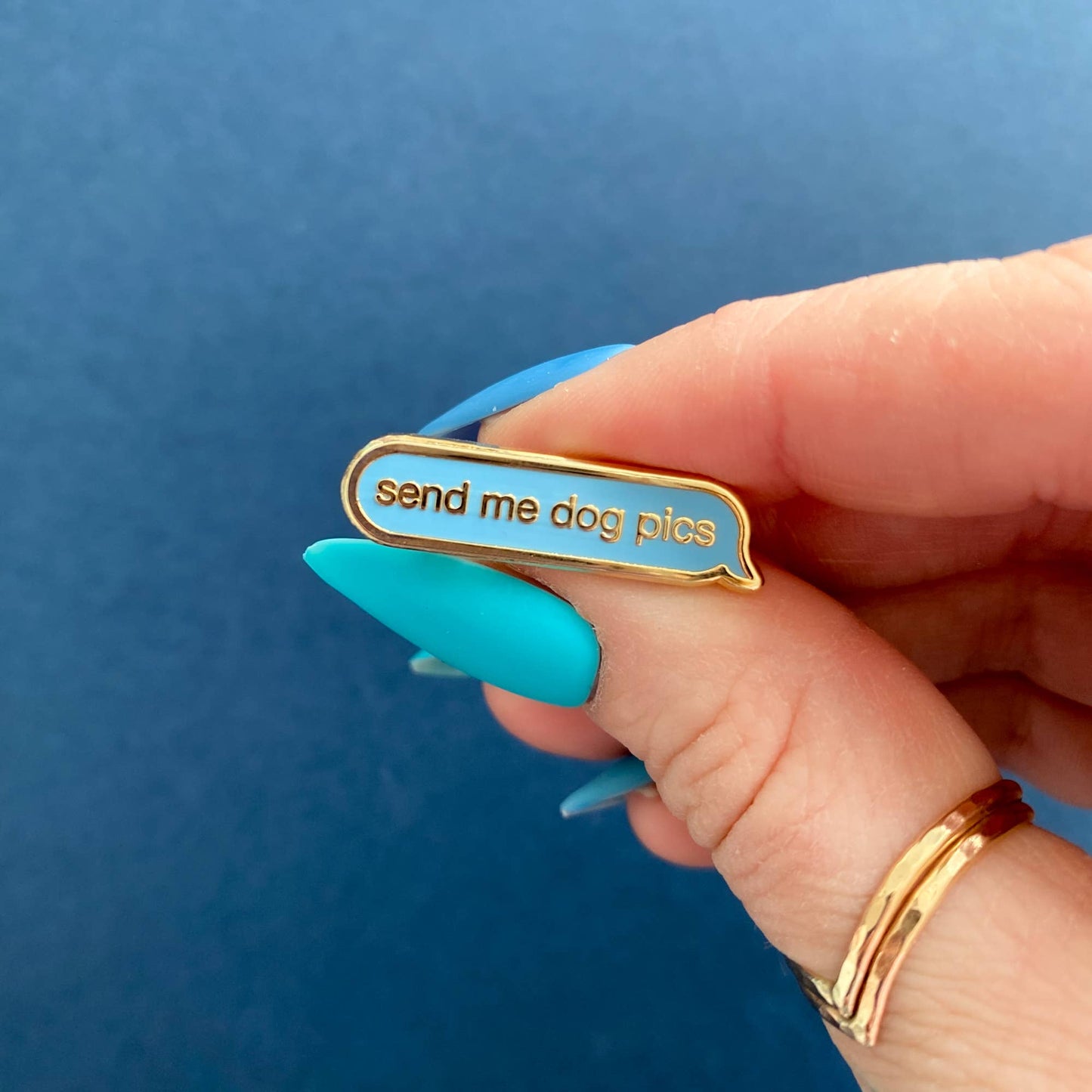 Dog Enamel Pin | Send Me Dog Pics Pin | Dog Accessories