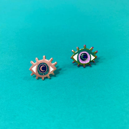 Eye Enamel Pin | Eyeball Gift Ideas | Colorful Evil Eye Pin