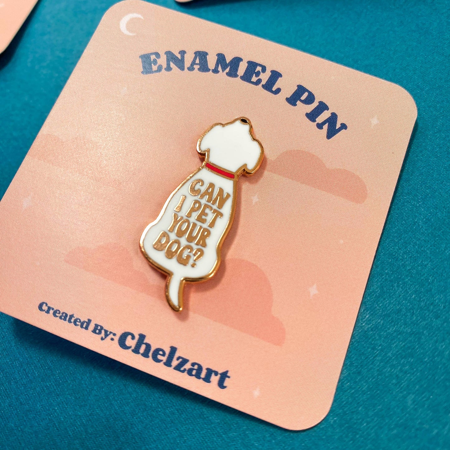 Dog Enamel Pin | Can I Pet Your Dog Pin | Dog Accessory