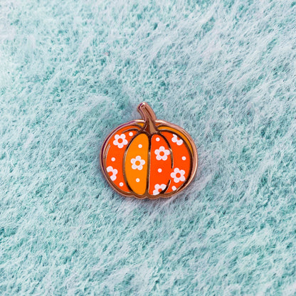 Pumpkin Enamel Pin | Pumpkin Accessories | Retro Gifts