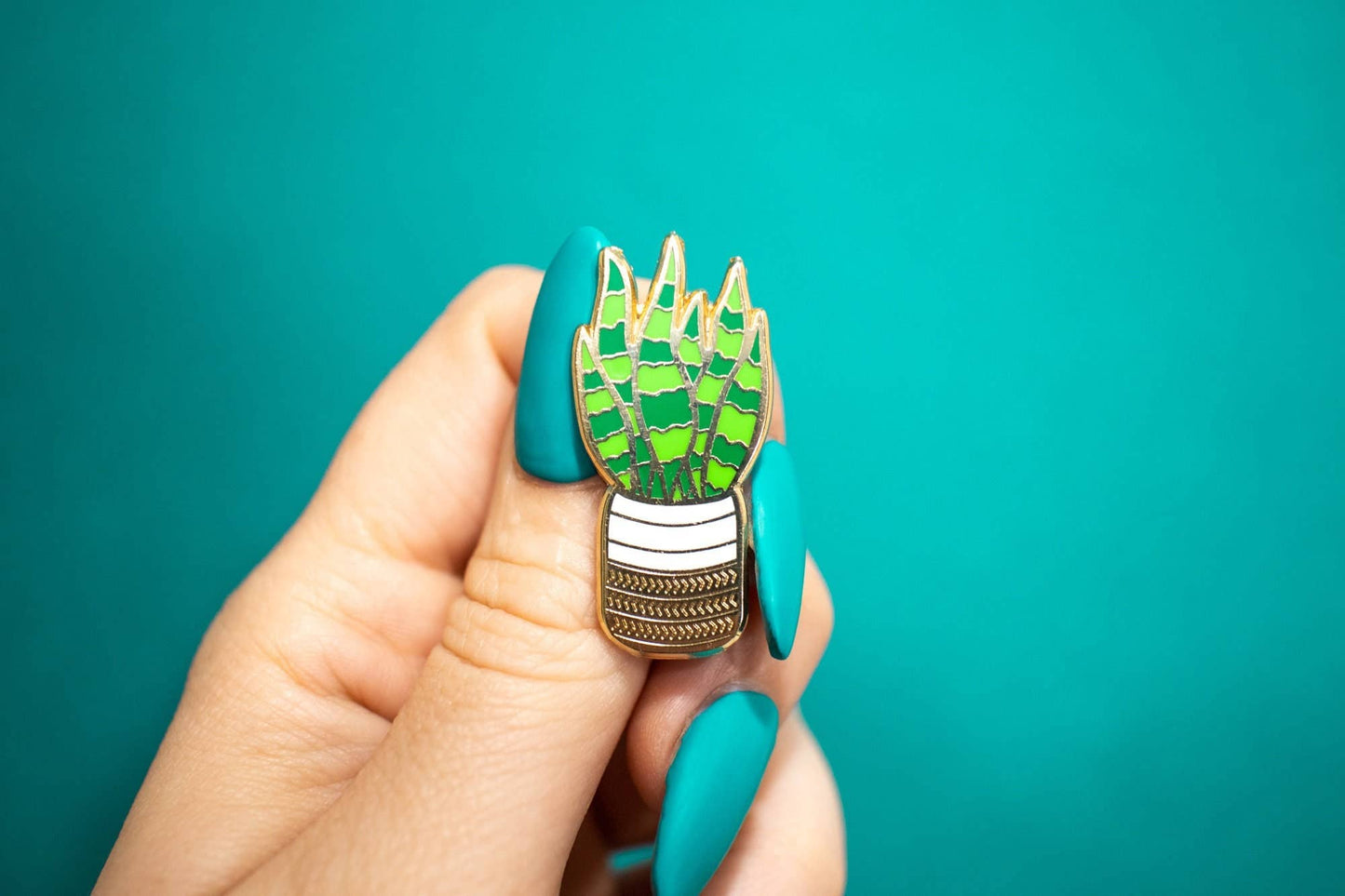 Snake Plant Enamel Pin | Plant Accessories | Plant Lover